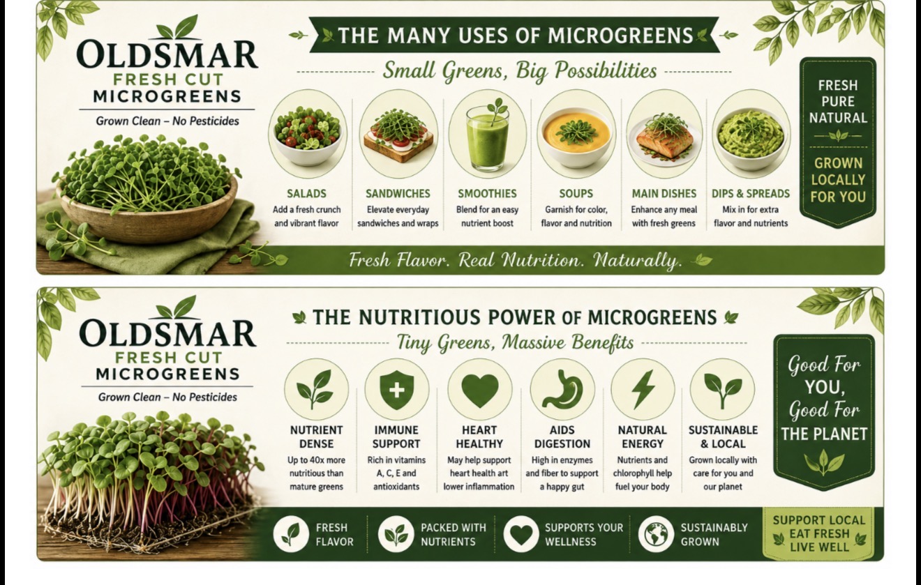 Microgreens harvest