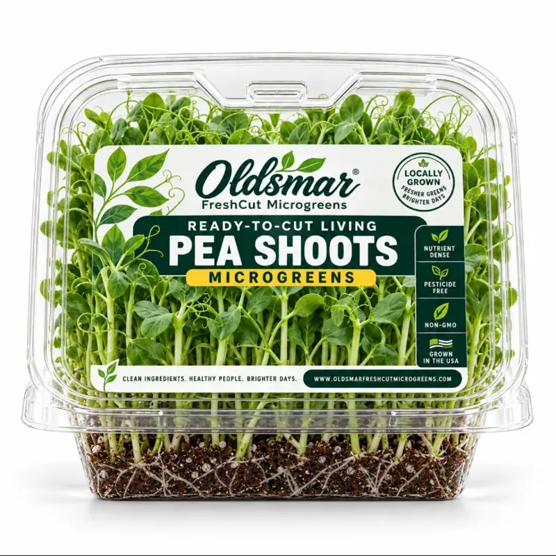 Ready-to-Cut Pea Shoots